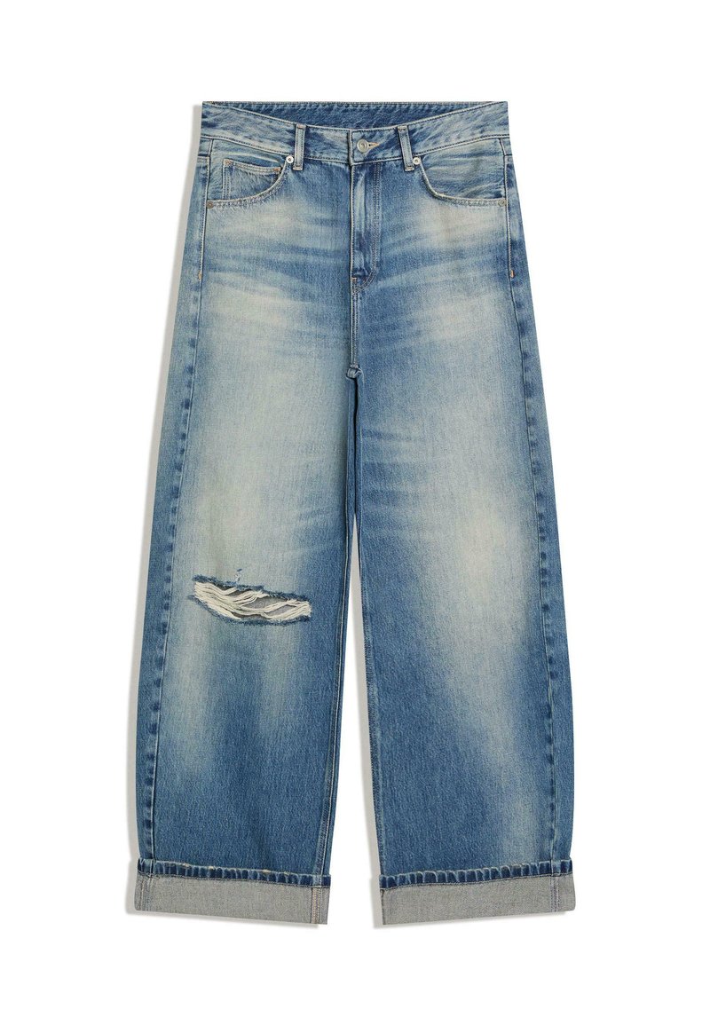 Bershka BALLOON JEANS WITH BACK BUCKLE 02057054 - Relaxed fit jeans ...