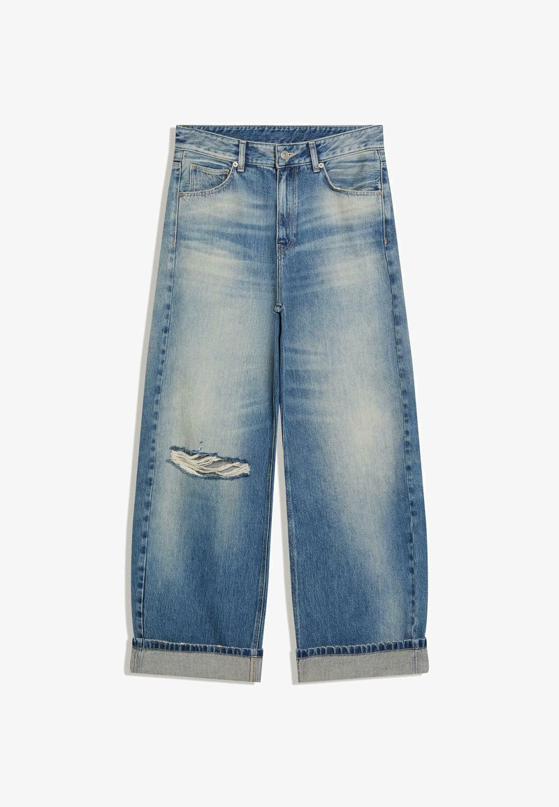 Bershka BALLOON JEANS WITH BACK BUCKLE 02057054 - Relaxed fit jeans ...