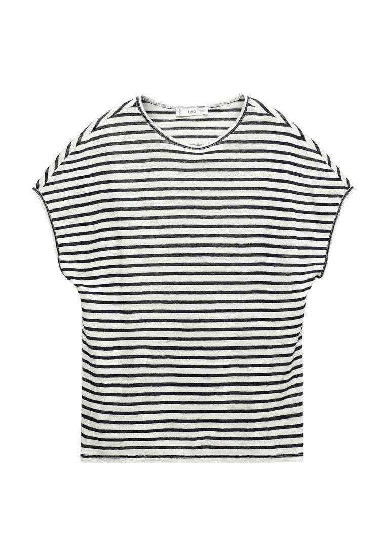 Mango T-shirt print zwart Mango T-shirt print zwart