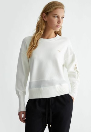 LIU JO CREW-NECK WITH POCKET - Maglione - white