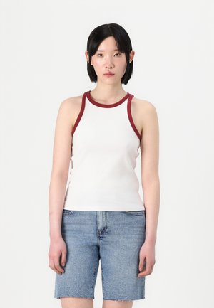 ONLVELA LIFE - Top - bright white/uby wine
