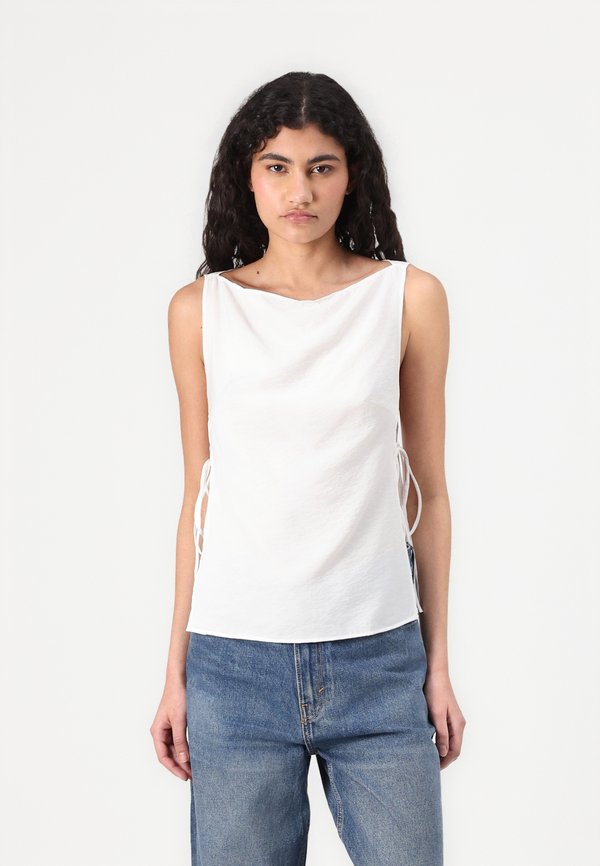 SLEEVELESS BOATNECK TIE - Top