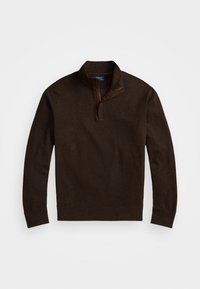 HOUNDSTOOTH LUXURY JERSEY PULLOVER - Jumper - alpine brown
