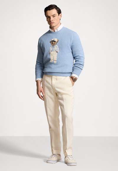 Polo Ralph Lauren POLO BEAR COTTON JUMPER - Jumper - driftwood blue
