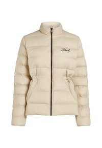SIGNATURE PUFFER - Zimná bunda - light beige