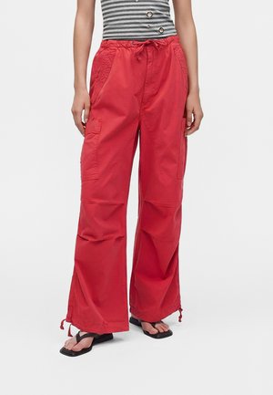 Jaded London PARACHUTE TROUSERS - Cargobukser - red
