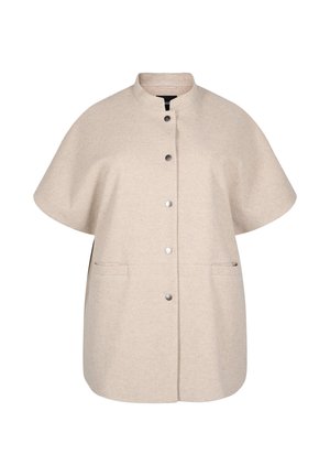 Zizzi MIT KURZEN ÄRMELN - Cape - simply taupe mel.