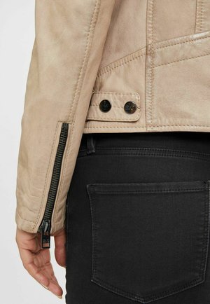 G2WJOVIA SF - Leather jacket - light beige