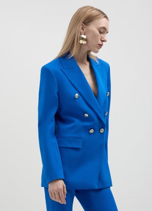 DOPPIOPETTO BOTTONI ORO - Short coat - blu