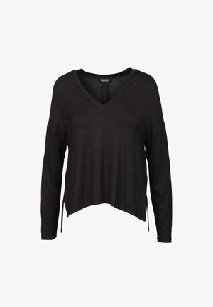 Dondup, V NECK - Maglietta a manica lunga - Black