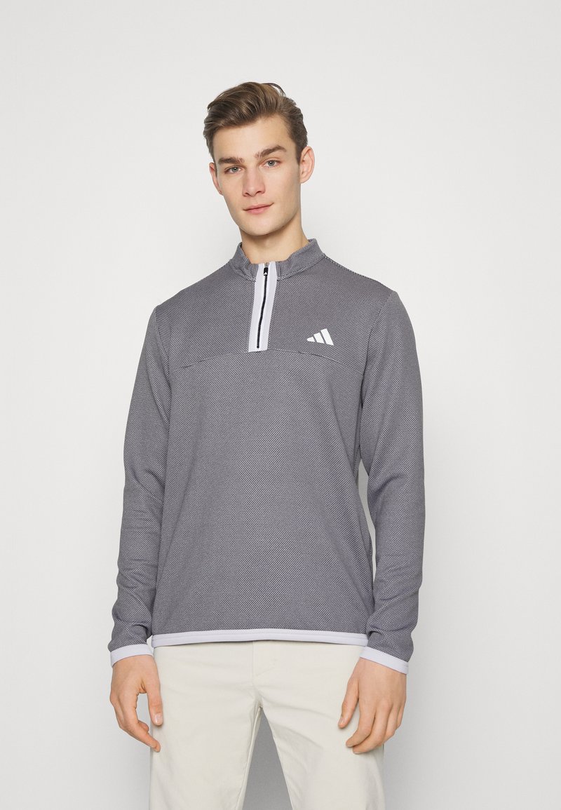 adidas Golf MICRODOT QUARTER ZIP Sweatshirt black/white/black