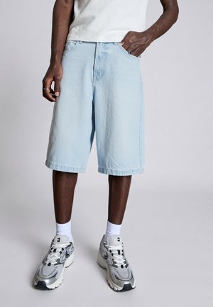 Bershka BERMUDA jasnoniebieski denim