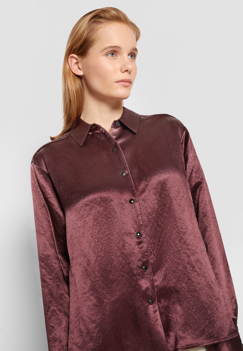 burgundy blouse womens