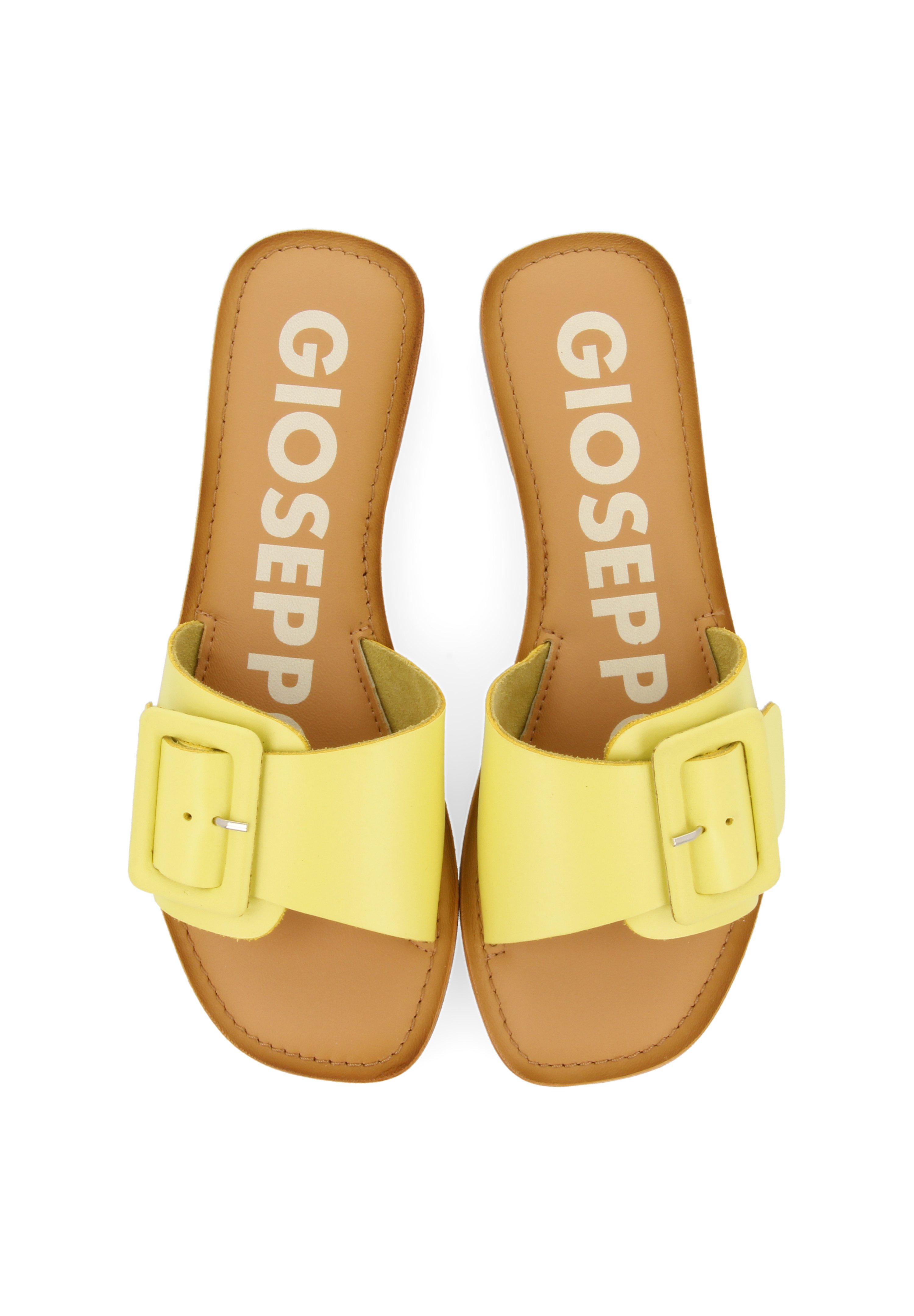 Gioseppo TIPO PALA CON HEBILLA PARA - Sandalias planas - amarillo -  Zalando.es