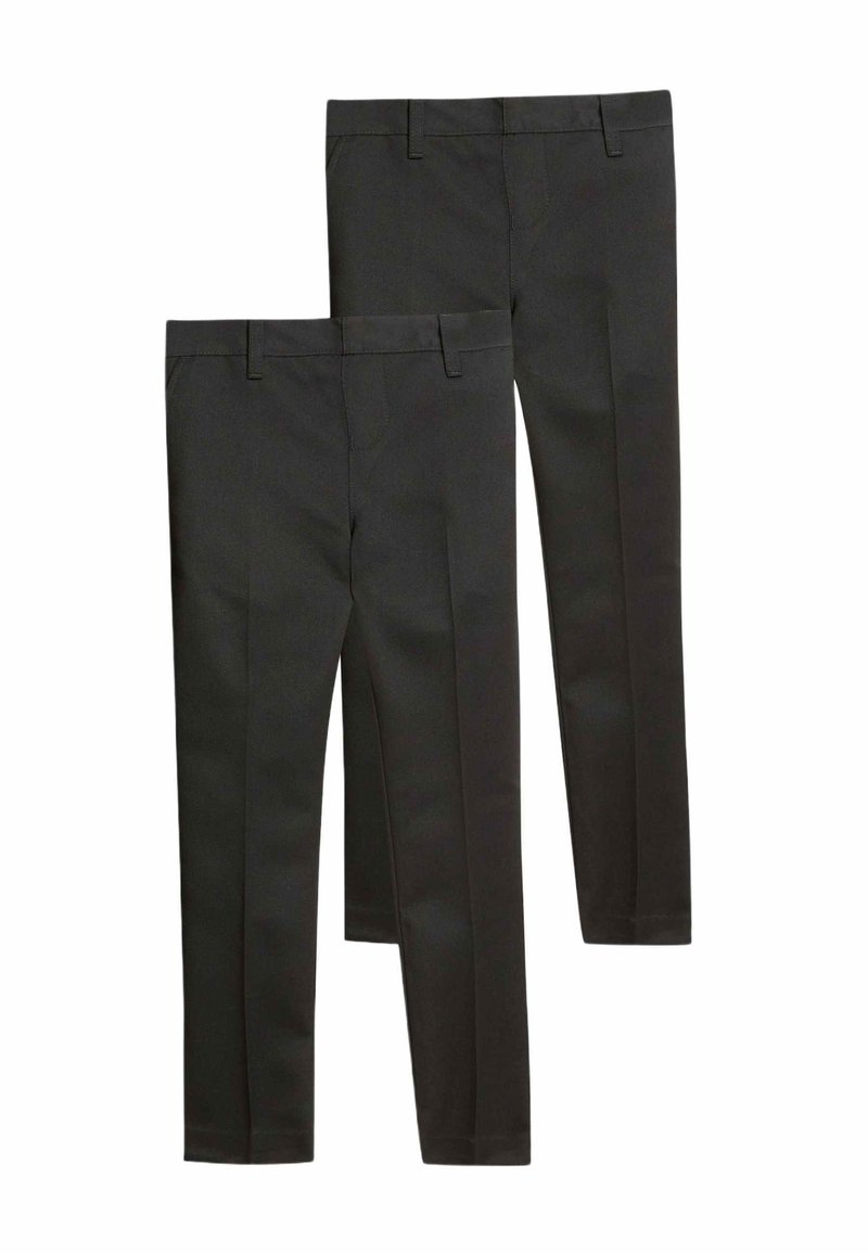 Marks & Spencer 2PK SKINNY LEG SCHOOL - Chino kalhoty - black