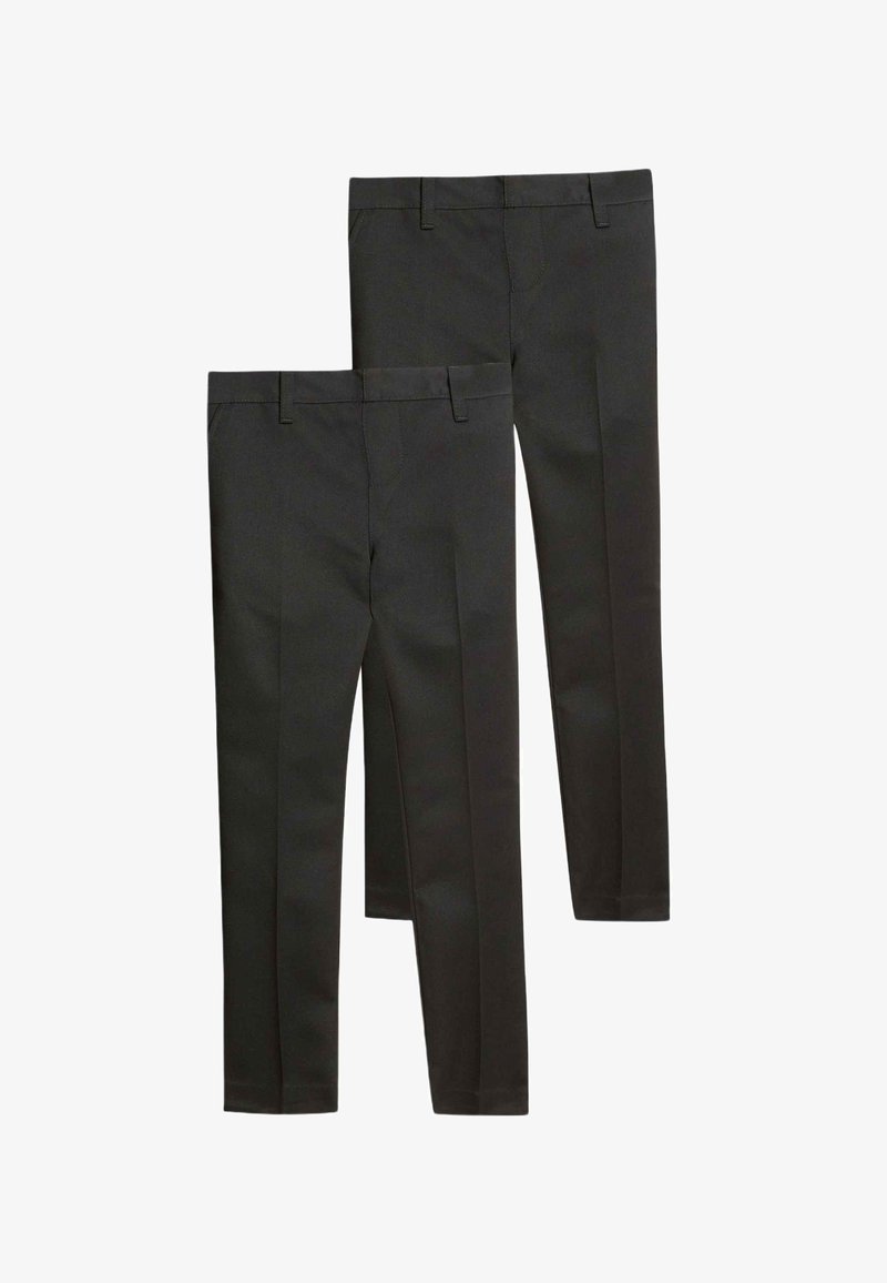 Marks & Spencer 2PK SKINNY LEG SCHOOL - Chino kalhoty - black