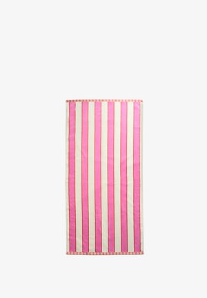 Marks & Spencer, STRIPED SAND RESISTANT BEACH TOWEL. UNISEX - Strandhåndklæde - pink