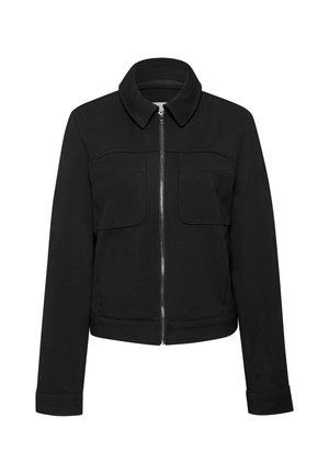 Street One, JACKET WITH A SHIRT COLLAR AND CHEST POCKETS - Veste légère - black