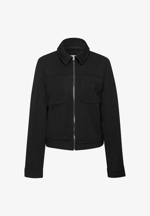 Street One, JACKET WITH A SHIRT COLLAR AND CHEST POCKETS - Veste légère - black