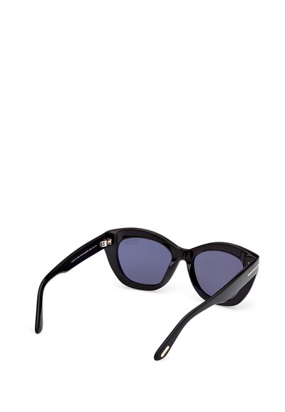 Tom Ford LINDA - Occhiali da sole - glossy black smoke gray