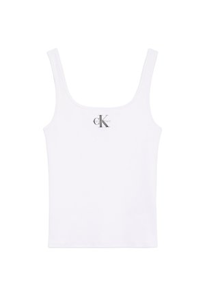 Calvin Klein Jeans MONOGRAM SCOOP - Top - brilliant white