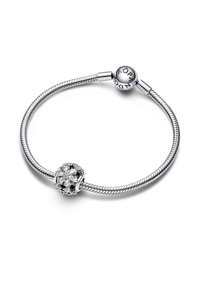 Pandora SPARKLING CLUSTER ROUND - Charm - silver coloured