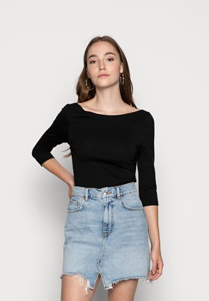 ONLAYA BOATNECK - Camiseta de manga larga - black