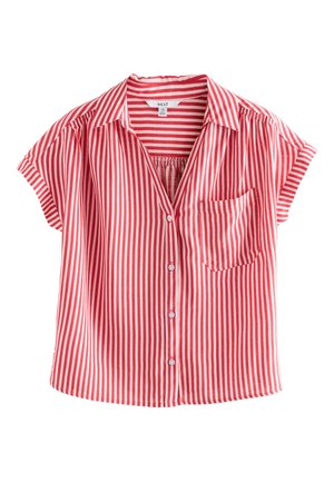 SHORT SLEEVE - Overhemdblouse - red white stripe