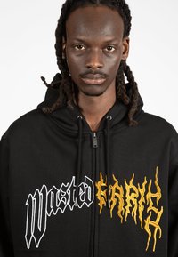 Wasted Paris HOODIE ZIP DARK PITCHER UNISEX - Φούτερ με φερμουάρ - black/bronze