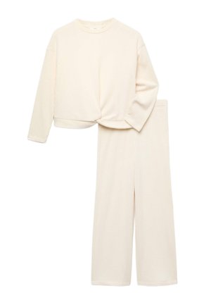 Marks & Spencer, COSY LOUNGE PYJAMA SET (6-16 YRS). UNISEX - Nattøj sæt - ecru
