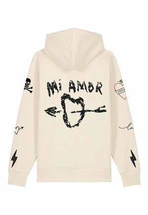 MI AMOR TATTOO EMBROIDERY OVERSIZED - Sweatshirt - off-white