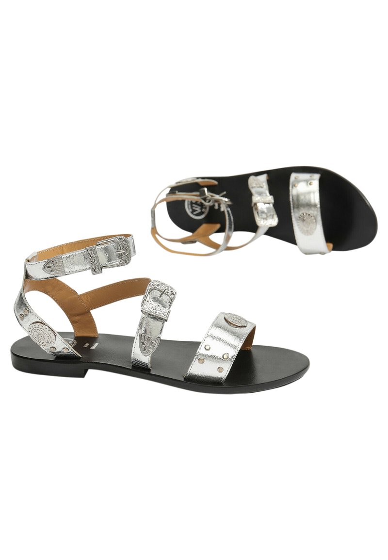 Damen Sneaker | White Sun Riemensandalette silver/silberfarben - CS43702 Damen Sneaker | White Sun Riemensandalette silver/silberfarben - CS43702