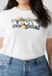 Levi's® Plus PERFECT - Marškinėliai su spaudiniu - bright white