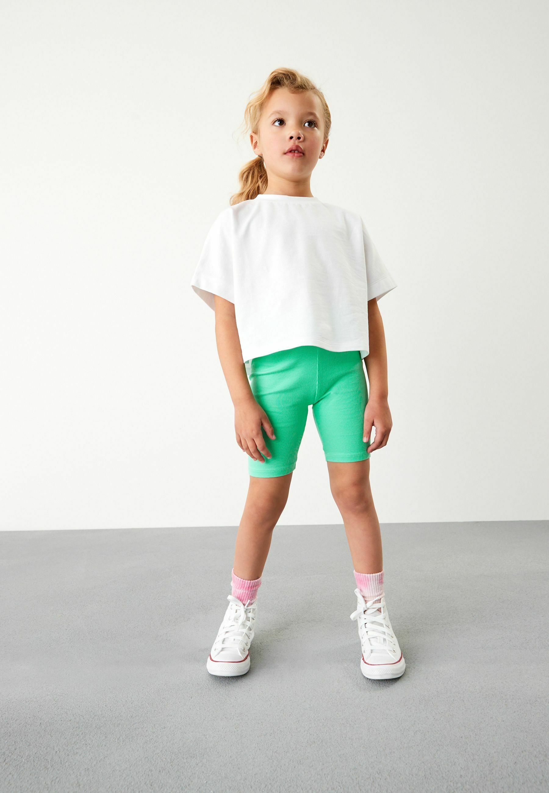NEXT Ragazza Confezione da 2 Shorts Ciclista Black/Grey Marl 3