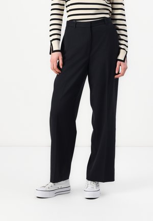 Curve Love Tailored Wide Leg Pant - Bukser - black beauty