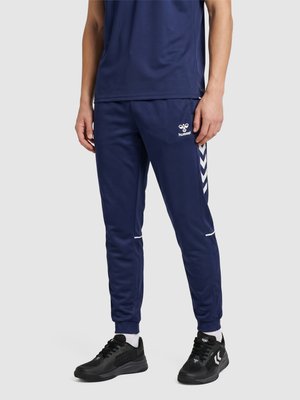 Hummel, CORE TRACK - Tracksuit bottoms - marine white