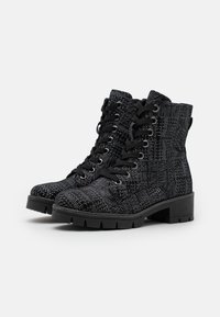 Jana Stivaletti con plateau - black