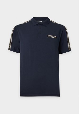 EA7 Emporio Armani, TRAIN LOGO SERIES TAPE - Poloshirts - blue