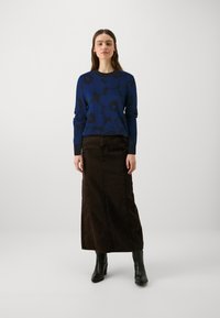 Marimekko KOOLAUS PIENI UNIKKO - Strikkegenser - blue/dark blue