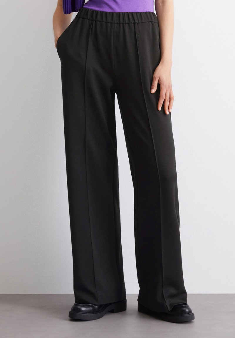 Marc O'Polo DENIM DRAPY WIDE JOGGER - Tepláky - black
