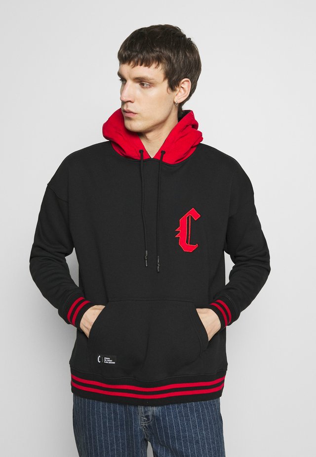 BANNED BOX HOODY - Hoodie - black/red