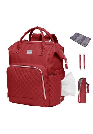 DIAPERBAG MIMMTI NURSING - Luiertas - cherry