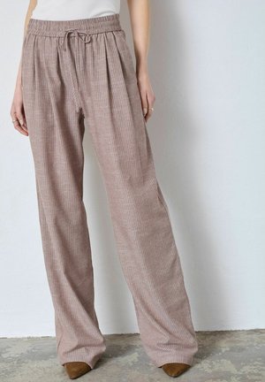 Co'couture, JIHOCC STRIPE PANT - Pantalones - brown