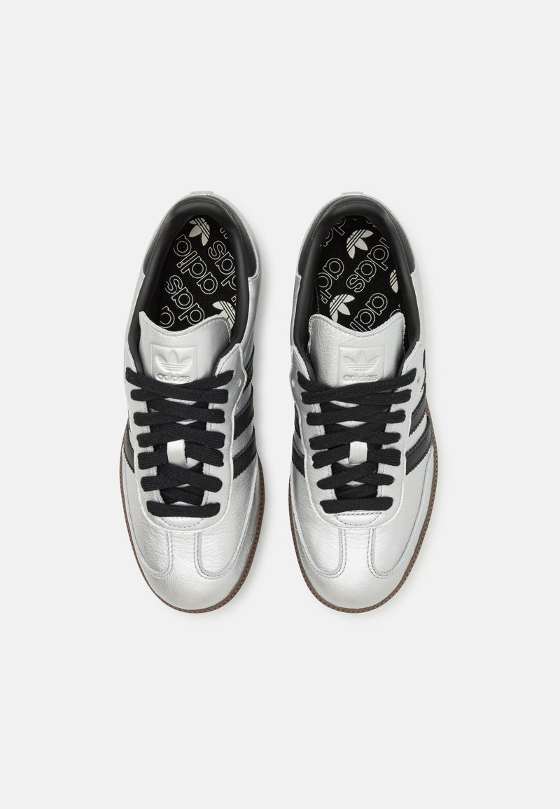 adidas Originals SAMBA - Baskets basses - silver metallic/core black/argent  - ZALANDO.FR