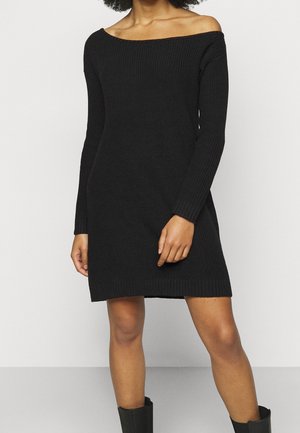 Pletené šaty - black