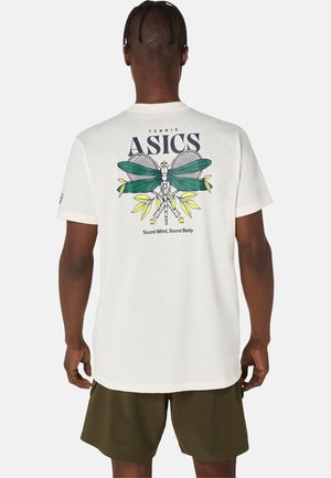 ASICS GAME SEASONAL GRAPHIC - T-shirt imprimé - cream