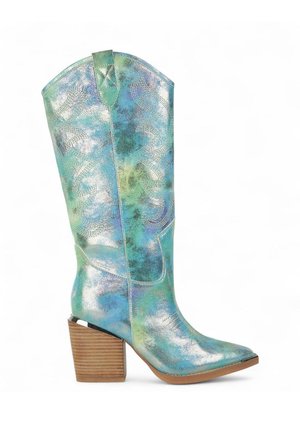 Botas camperas - turquesa