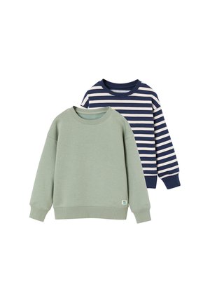 Vertbaudet, VERTBAUDET PACK OF 2 CREW NECK SWEATSHIRTS FOR BOYS - Sweatshirt - sage green