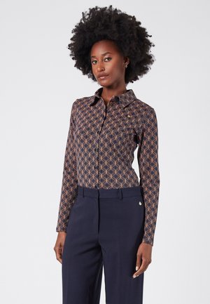 4funkyflavours TROUBLES WHAT YOURE IN - WITH GRAPHIC PRINT - Camicia - dark blue