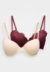 EMERSYN LIGHT PADDED DEMI 2 PACK - Σουτιέν με μπανέλα - red/beige